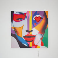 Face Shapes - Wall Painting (LED Neon) - Locomocean Ltd