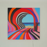 Surreal Shore - Wall Painting (LED Neon) - Locomocean Ltd