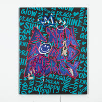New World Energy Black: S.W.Smiley LED Neon Canvas