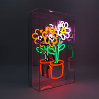 'Flowers in Pot' Glass neon Sign - Locomocean Ltd