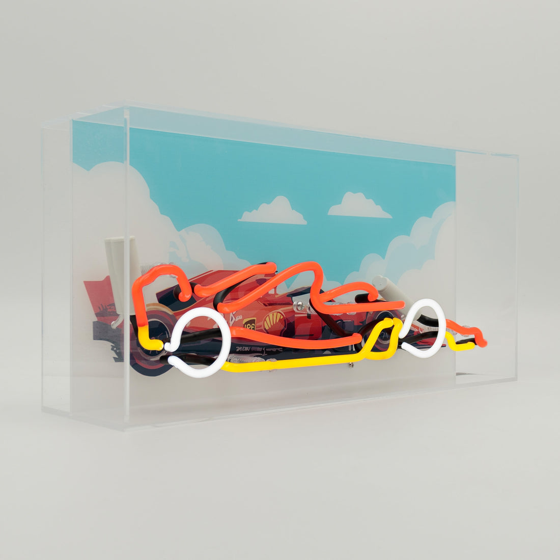 'Formula Racing Car' Glass neon Sign - Locomocean Ltd