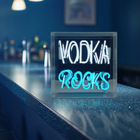 'Vodka Rocks' Glass neon Sign - Locomocean Ltd