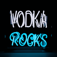 'Vodka Rocks' Glass neon Sign - Locomocean Ltd