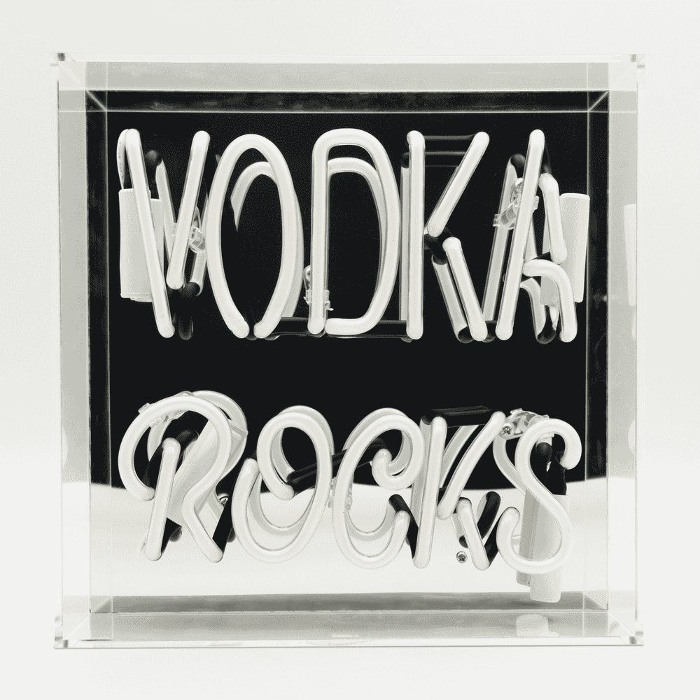 'Vodka Rocks' Glass neon Sign - Locomocean Ltd
