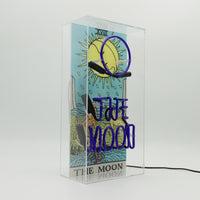 'The Moon' Tarot Glass Neon Box Sign - Locomocean Ltd