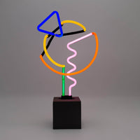 Neon 'Art with Blue Triangle' Sign - Locomocean Ltd