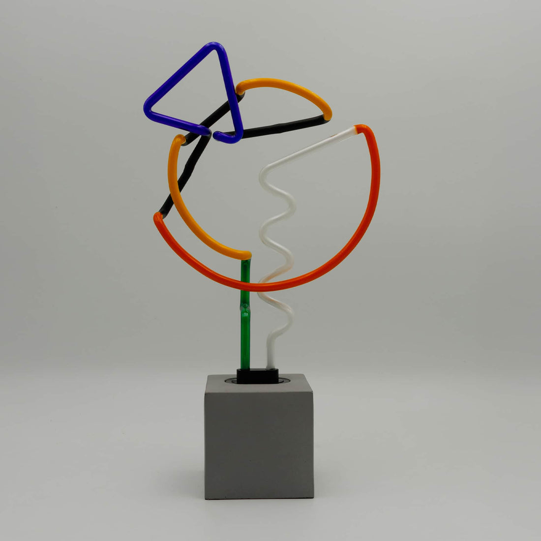Neon 'Art with Blue Triangle' Sign - Locomocean Ltd