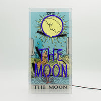 'The Moon' Tarot Glass Neon Box Sign - Locomocean Ltd