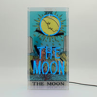 'The Moon' Tarot Glass Neon Box Sign - Locomocean Ltd
