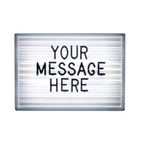 Light up Letter Board A6 - Locomocean Ltd