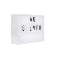 A6 Magnetic Lightbox - Silver - Locomocean Ltd