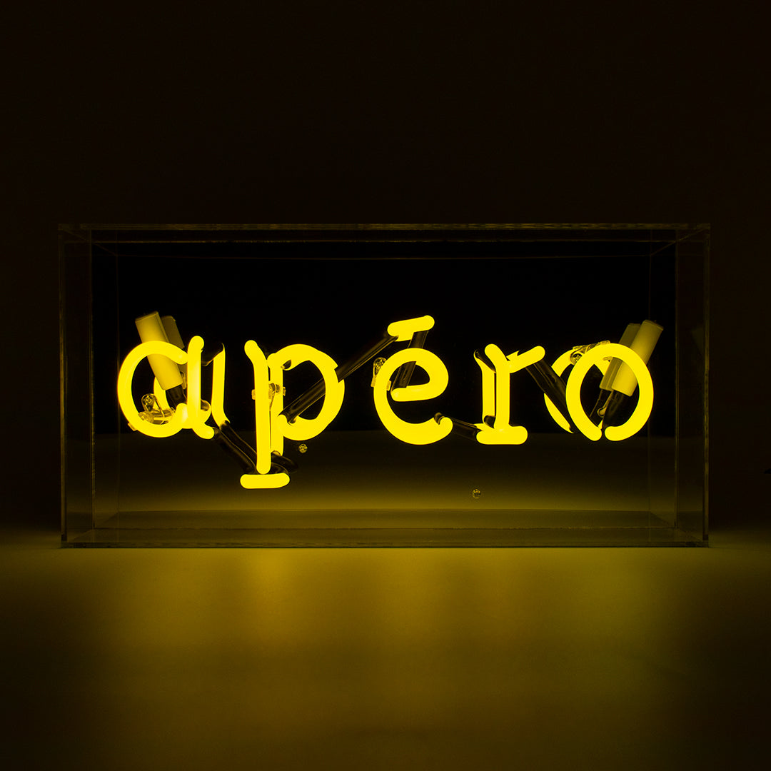 'Apéro' Glass Neon Sign - Locomocean Ltd