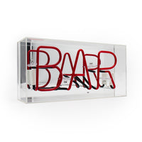 'Bar' Acrylic Box Neon Light - Locomocean Ltd