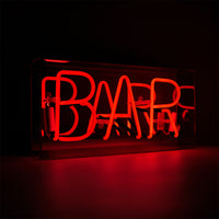 'Bar' Acrylic Box Neon Light - Locomocean Ltd