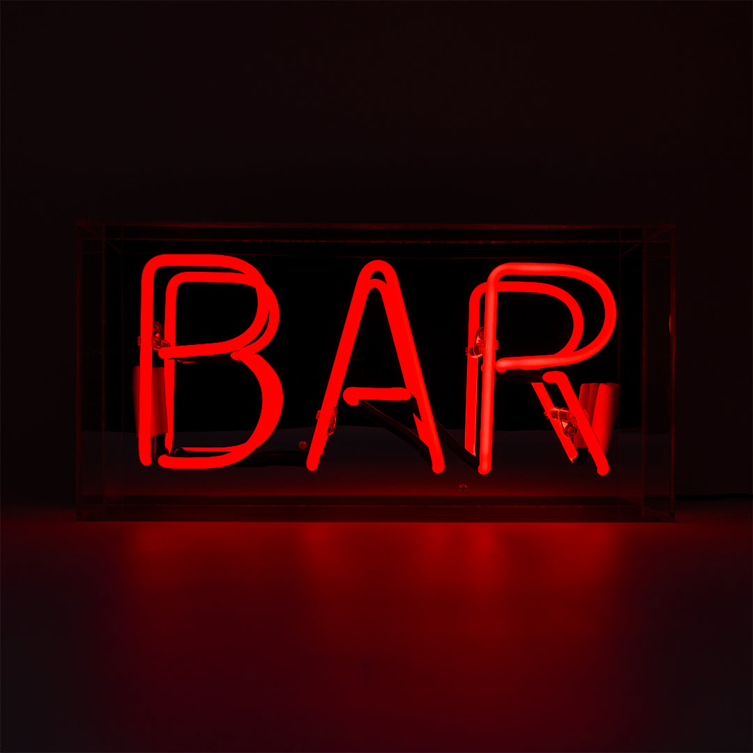 'Bar' Acrylic Box Neon Light - Locomocean Ltd