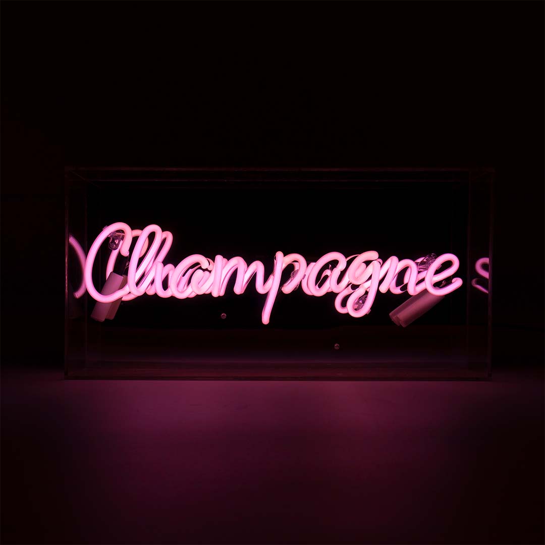 'Champagne' Glass Neon Sign - Locomocean Ltd