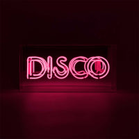 Disco' Glass Neon Sign - Pink - Locomocean Ltd