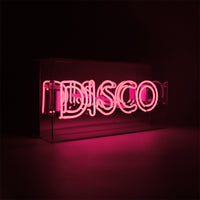 Disco' Glass Neon Sign - Pink - Locomocean Ltd