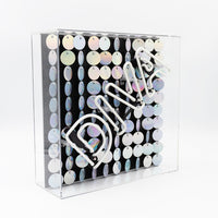 'Diva' Glass Neon Sign with Sequins - Locomocean Ltd