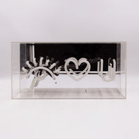 'Eye Love You' Glass Neon Sign - Locomocean Ltd
