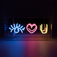 'Eye Love You' Glass Neon Sign - Locomocean Ltd