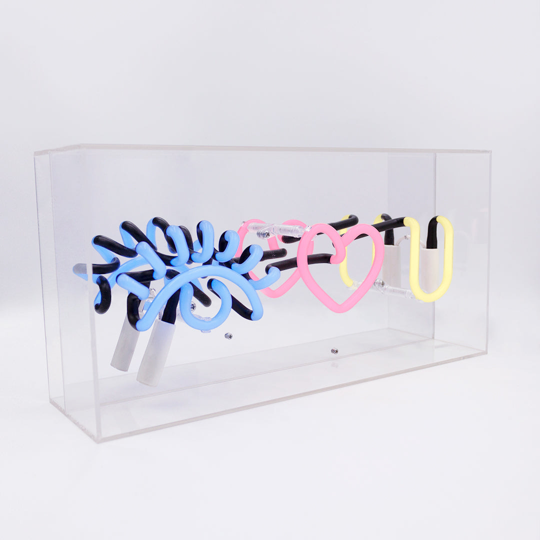 'Eye Love You' Glass Neon Sign - Locomocean Ltd