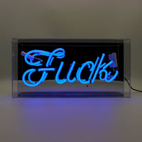 'Fuck' Glass Neon Sign - Locomocean Ltd