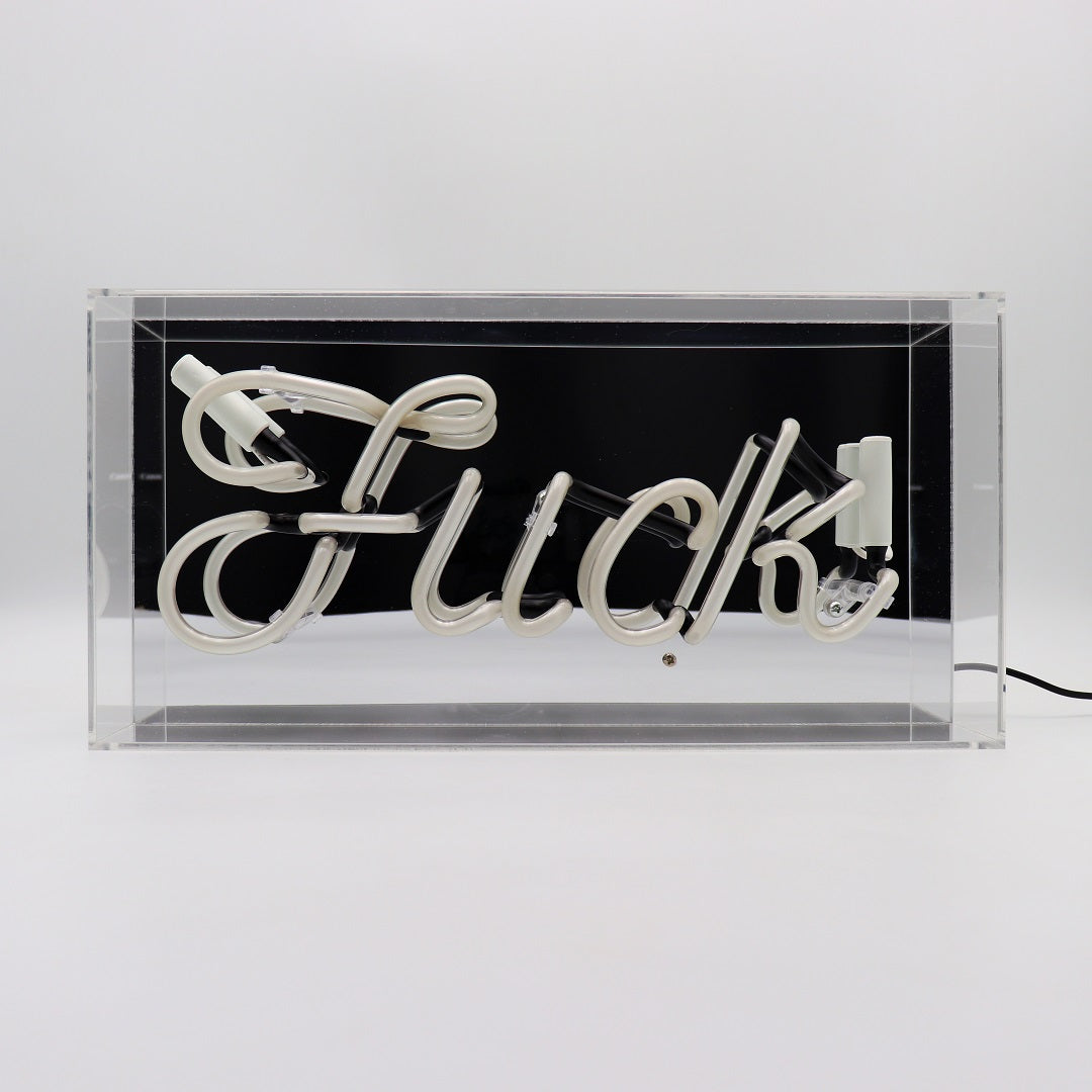 'Fuck' Glass Neon Sign - Locomocean Ltd