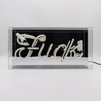 'Fuck' Glass Neon Sign - Locomocean Ltd