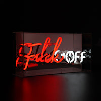 'Fuck Off' Glass Neon Sign - Locomocean Ltd