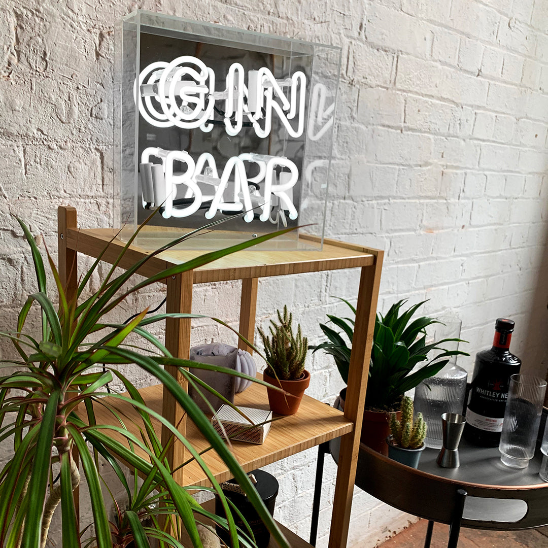 'GIN Bar' Acrylic Box Neon Light - Locomocean Ltd