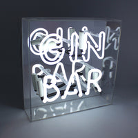 'GIN Bar' Acrylic Box Neon Light - Locomocean Ltd