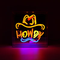'Howdy' Glass Neon Sign - Locomocean Ltd