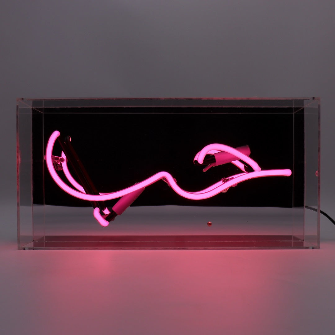 'HUB (Love in Arabic)' Glass Neon Sign - Locomocean Ltd