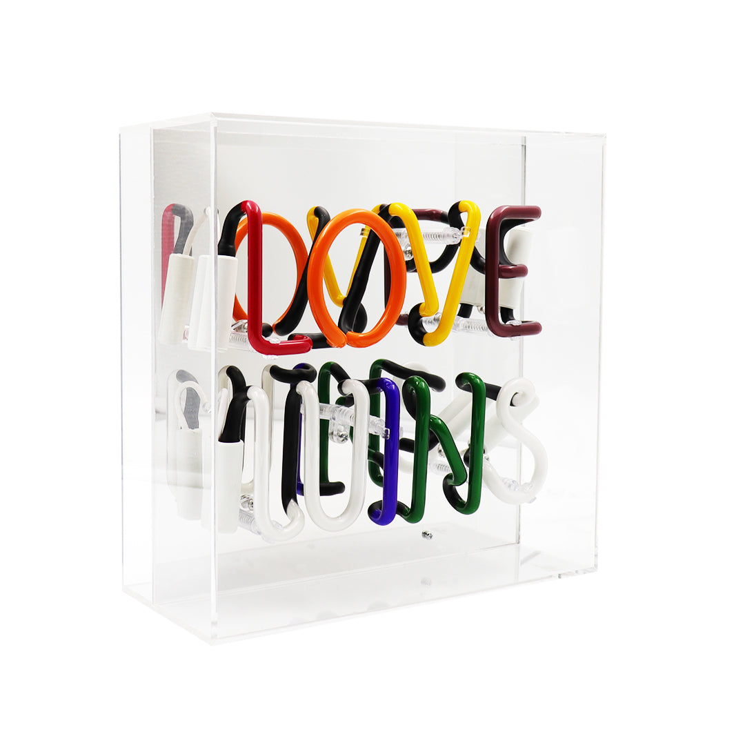 'Love Wins' Acrylic Box Neon Light - Locomocean Ltd