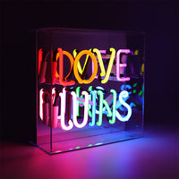 'Love Wins' Acrylic Box Neon Light - Locomocean Ltd