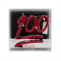 '100' Mini Glass Neon Sign - Locomocean Ltd