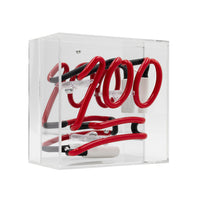 '100' Mini Glass Neon Sign - Locomocean Ltd