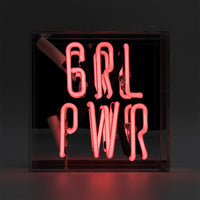 'Girl Power' Mini Glass Neon Sign - Locomocean Ltd