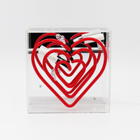 'Heart' Mini Glass Neon Sign - Locomocean Ltd