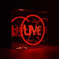 'Live' Mini Glass Neon Sign - Locomocean Ltd