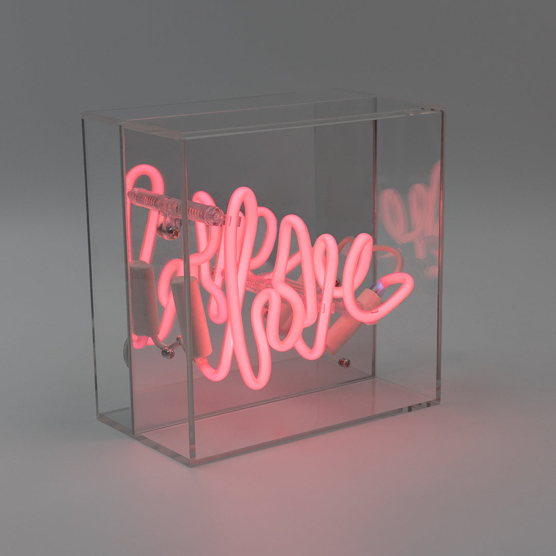 'Love' Mini Glass Neon Sign - Locomocean Ltd