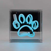 'Paw' Mini Glass Neon Sign - Locomocean Ltd