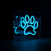 'Paw' Mini Glass Neon Sign - Locomocean Ltd