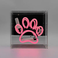 'Paw' Mini Glass Neon Sign - Locomocean Ltd