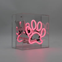 'Paw' Mini Glass Neon Sign - Locomocean Ltd