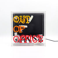 'Out Of Office' Glass Neon Sign - Locomocean Ltd