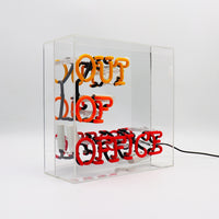 'Out Of Office' Glass Neon Sign - Locomocean Ltd