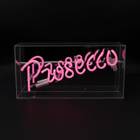 'Prosecco' Acrylic Box Neon Light - Locomocean Ltd