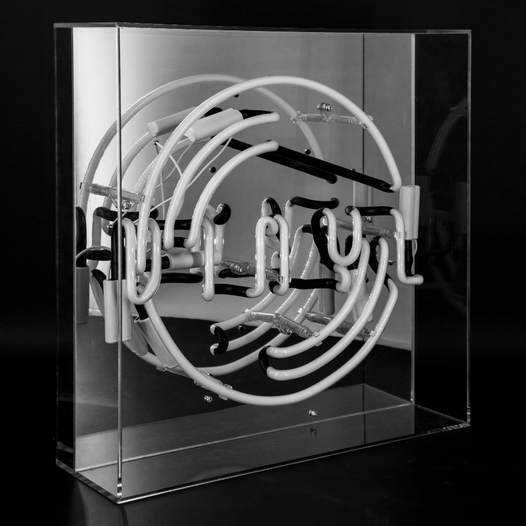 'Vinyl' Large Acrylic Box Neon Light - Locomocean Ltd